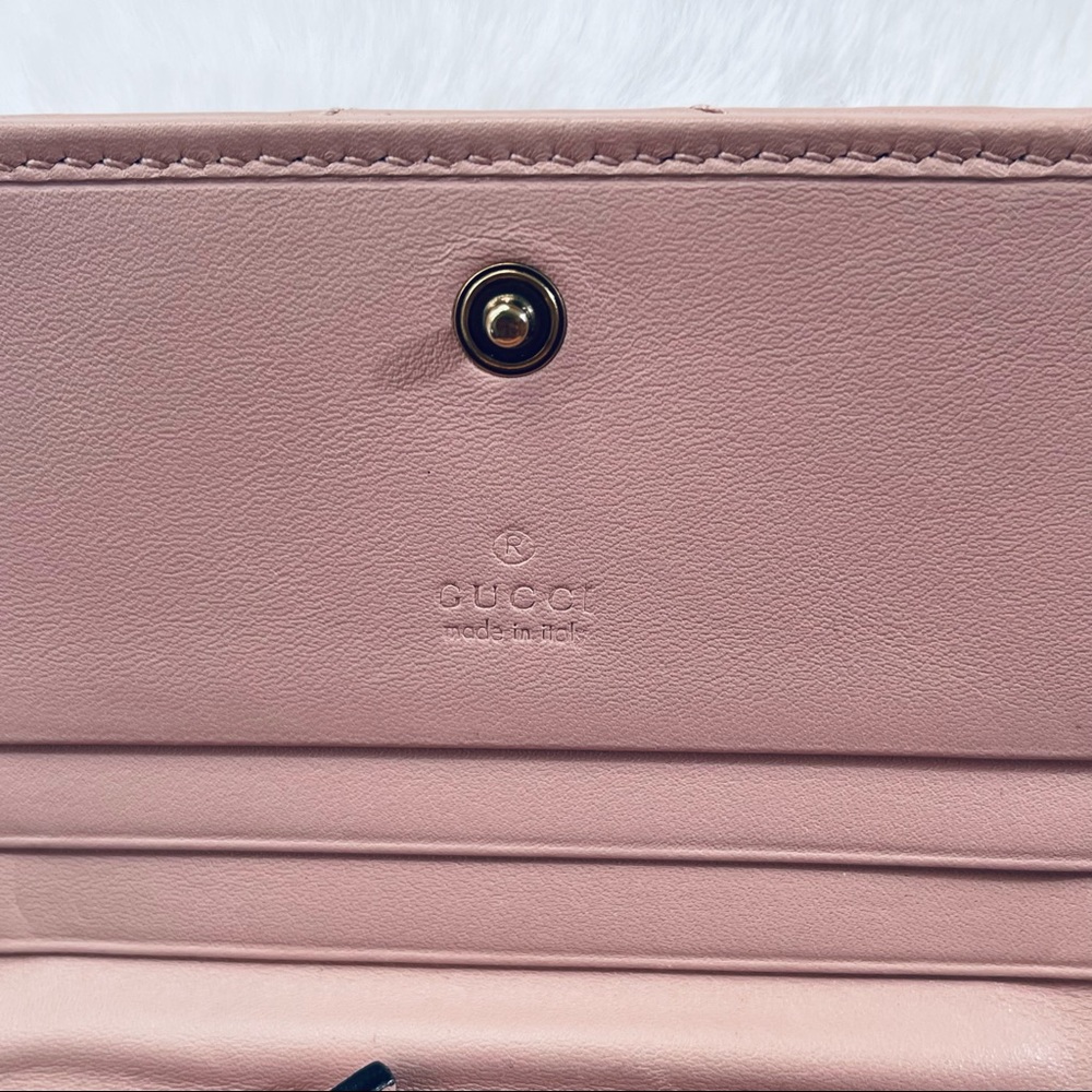 ❌🌟HPx5🌟Gucci GG Marmont Chevron Wallet - Picture 6 of 13